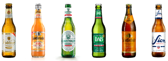 Radeberger alle Flaschen